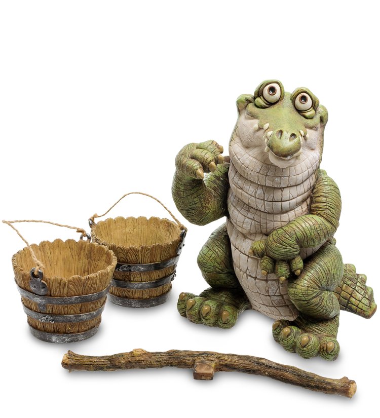 Кашпо Крокодил с коромыслом Sealmark GG-4743-LC, разборный вид