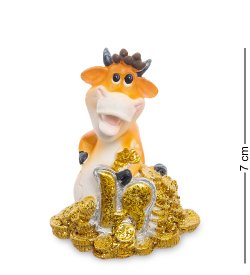 Статуэтка Символ 2021 года - Бык с монетами Козерог