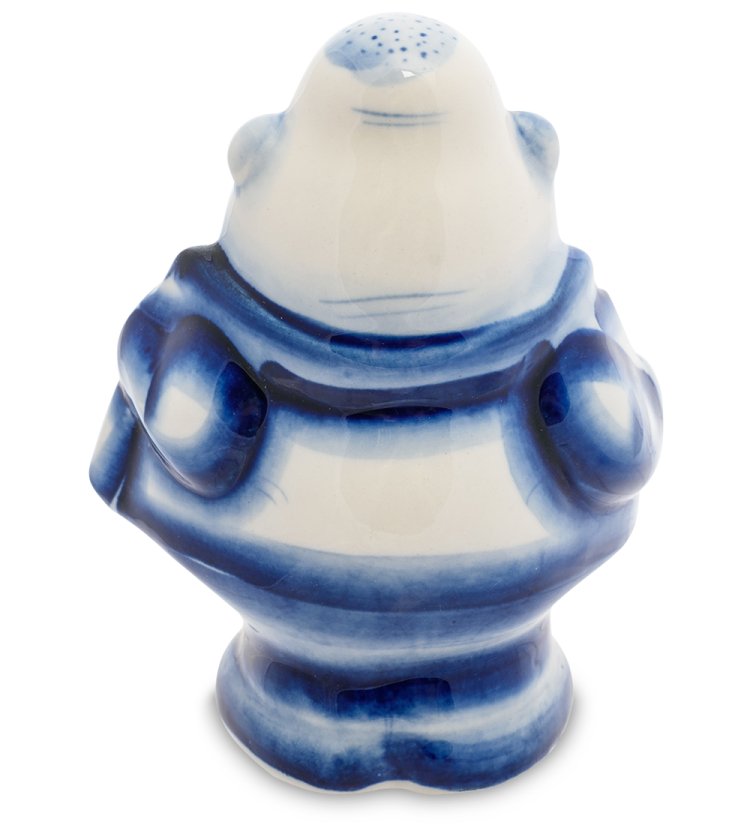 Статуэтка Новый русский Голубая гжель ГЛ-457, фотография со спины