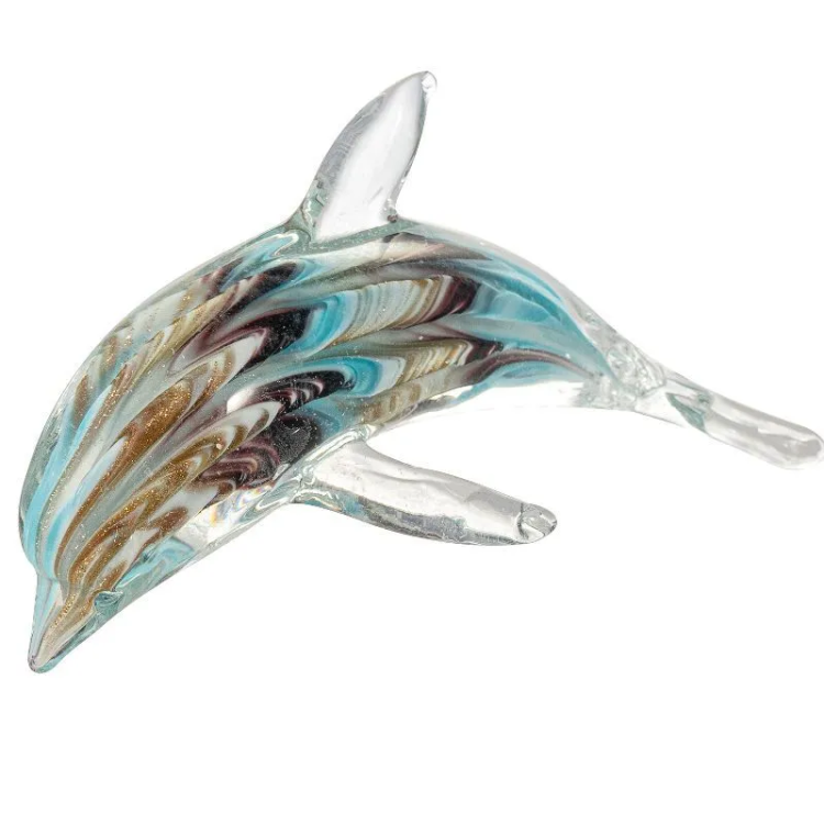 Статуэтка из Муранского стекла Дельфин, Длина 15 см Mirho 21370