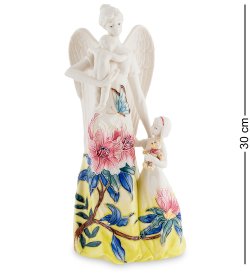 Статуэтка из фарфора Девушка Ангел и детьми