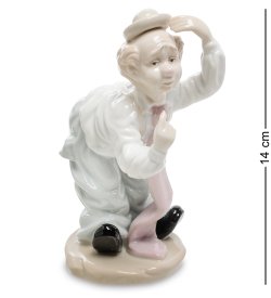 Статуэтка из фарфора Клоун в длинном галстуке