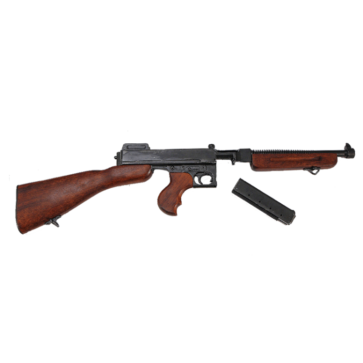 Макет Автомата Томпсона M1 A1 Denix 1093, фотография в разобранном виде