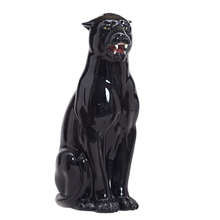 Статуэтка из керамики Черная Пантера высота 75 см Boxer CB-351-N