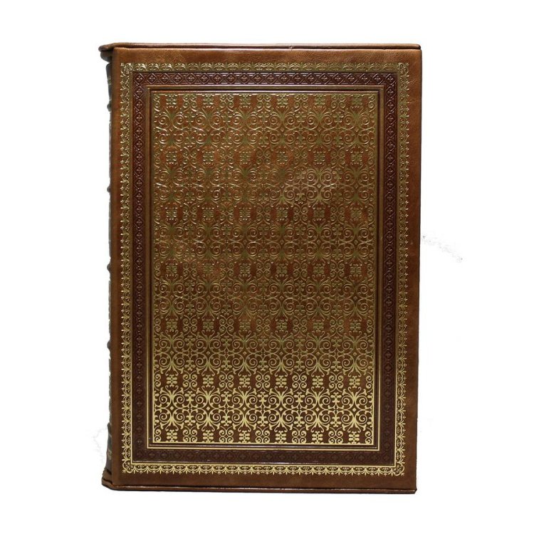 Книга кожаном переплете Война и мир в 4-х томах в футляре - Лев Николаевич Толстой BG8823F, фотография обратной стороны