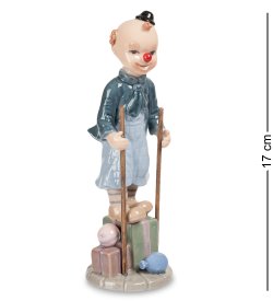 Статуэтка из фарфора Клоун на ходулях