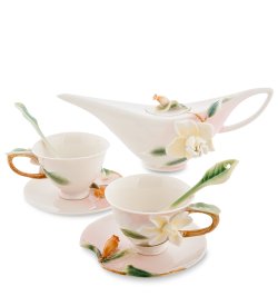 Кофейный набор на 2 персоны с чайником Гардения