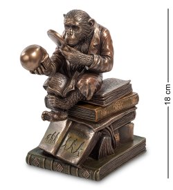 Шкатулка Обезьяна - учёный с черепом - Гуго Рейнгольд