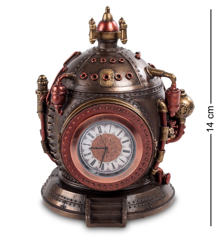 Шкатулка с часами в стиле Стимпанк Машина времени Veronese WS-294