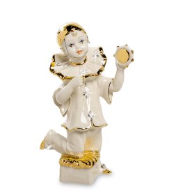 Статуэтка Пьеро с бубном