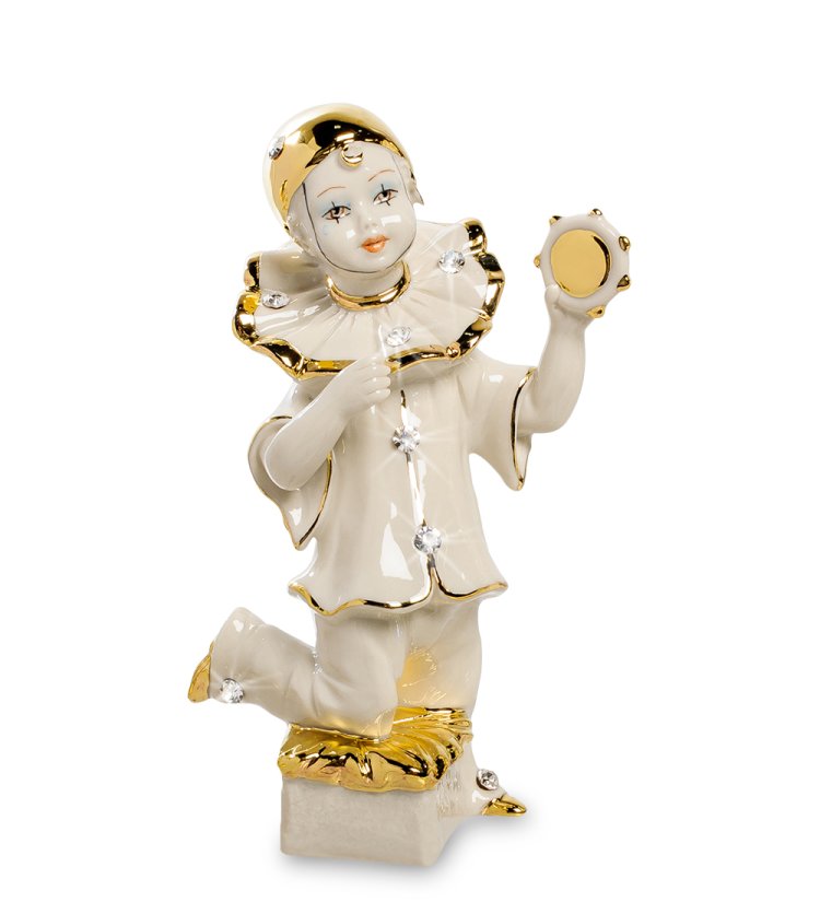 Статуэтка Пьеро с бубном