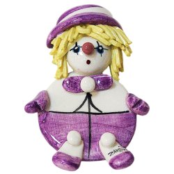 Магнит Клоун сиреневый