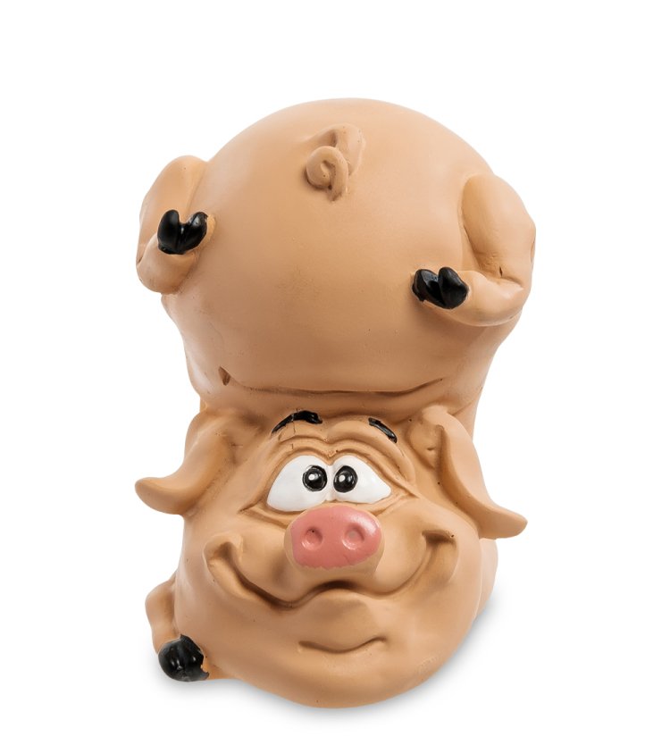 Статуэтка Свинка Позитивчик The Comical World of Stratford RV-619, портретный вид