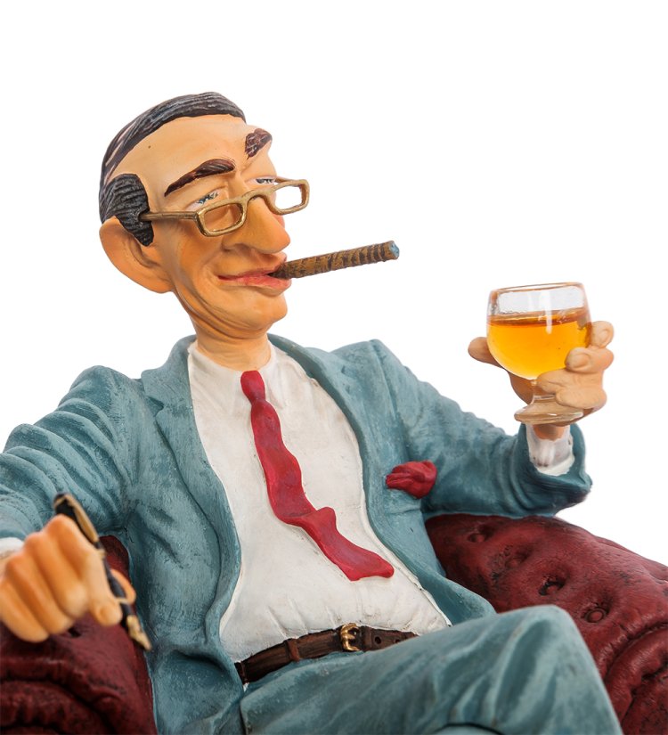 Фигурка Начальник с сигарой - The Big Boss Forchino FO-84016, портретный вид