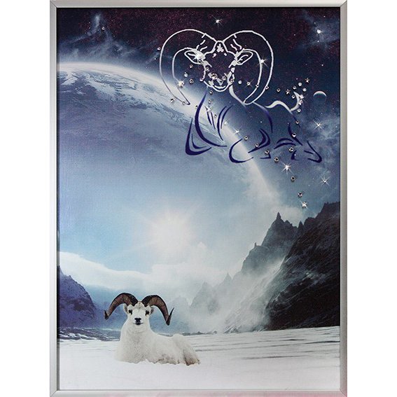 Картина Небесный овен c кристаллами Swarovski