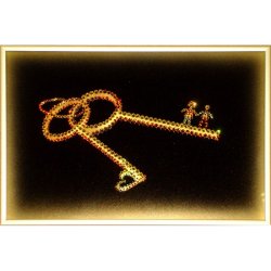 Картина Ключи к счастью c кристаллами Swarovski