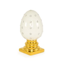 Статуэтка Белое яйцо с Swarovski коллекция Emozioni