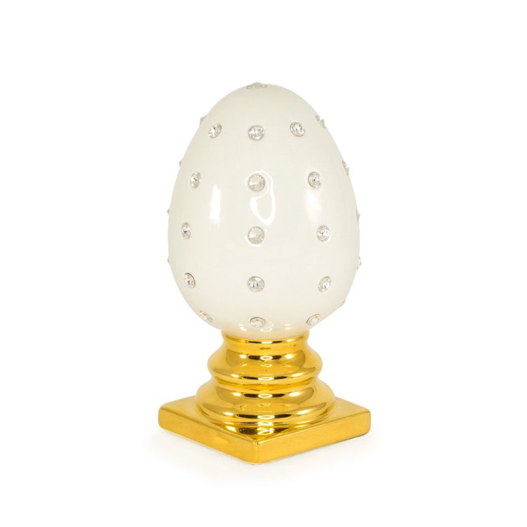 Статуэтка Белое яйцо с Swarovski коллекция Emozioni Migliore De Luxe 26585