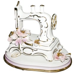 Статуэтка Швейная машинка с цветами