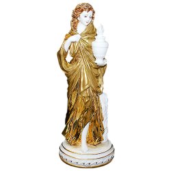 Статуэтка из фарфора Девушка - Золотая Зима