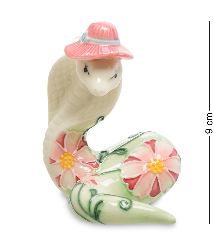 Фигурка из фарфора Курортная Царевна Змея Pavone JP-51/12