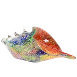 Статуэтка из Муранского стекла Цветная ракушка