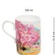 Кружка из фарфора Цветущая сакура Pavone JK-300, оборотная сторона