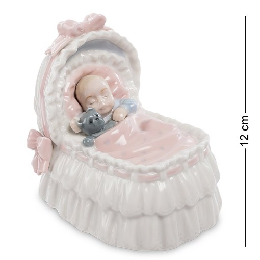 Керамическая фигурка Малышка с мишкой в кроватке Pavone CMS-27/ 4