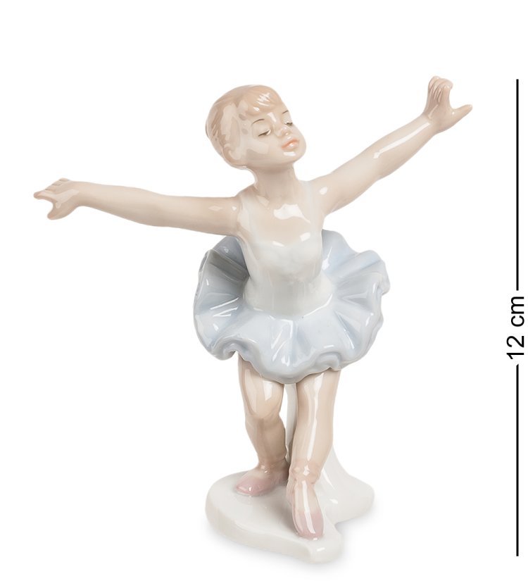 Статуэтка из фарфора Девочка Балерина руки в стороны Pavone JP-27/ 18