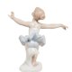 Статуэтка из фарфора Девочка Балерина руки в стороны Pavone JP-27/ 18, фотография со спины