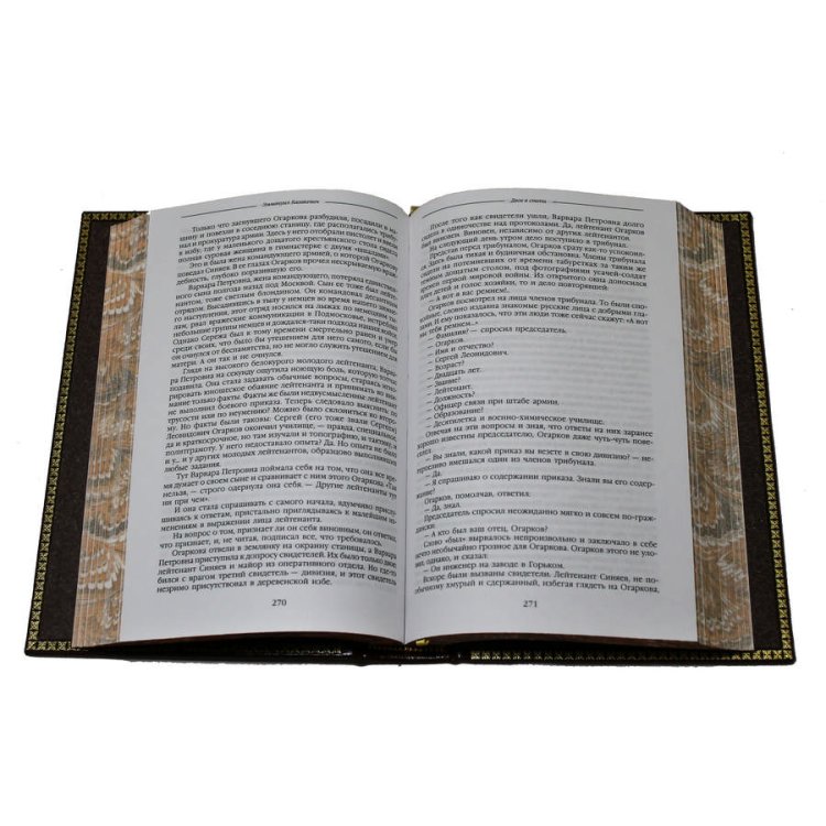 Книги кожаном переплете Библиотека русской классики в 100 томах BG3332M, фотография разворота