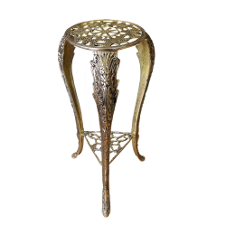 Маленький столик из бронзы, круглый