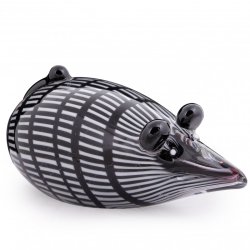 Статуэтка из Муранского стекла Мышка черно-белая