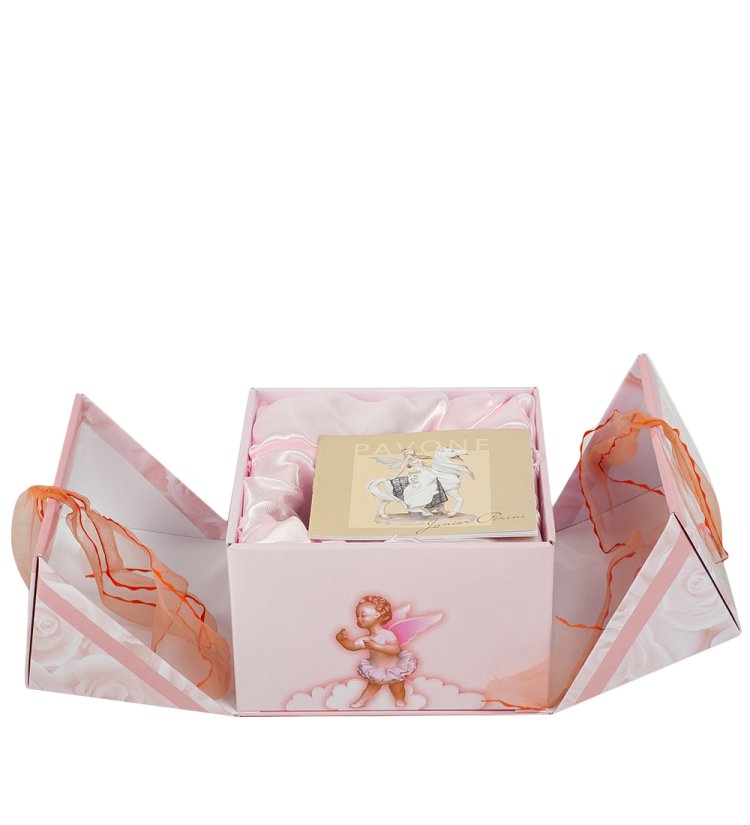 Статуэтка из фарфора Ангелочек Балерина Pavone JP-27/33, фотография упаковки