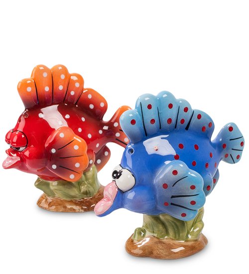 Набор соль-перец Рыбки на Камне Pavone CMS-14/ 2, вид профиль