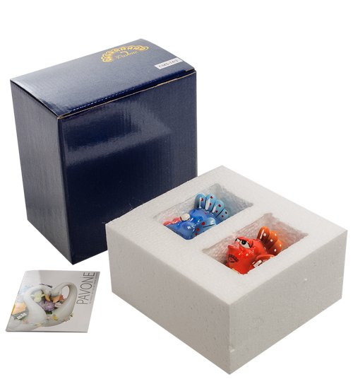 Набор соль-перец Рыбки на Камне Pavone CMS-14/ 2, упаковочный вид