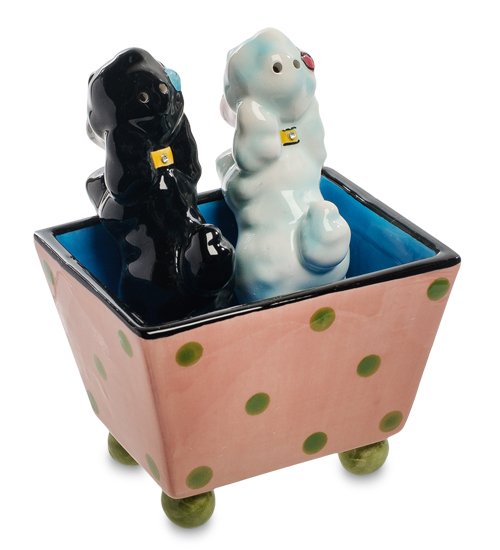 Набор соль-перец Пара Пуделей Pavone CMS-03/ 8, вид сзади