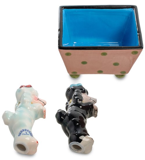 Набор соль-перец Пара Пуделей Pavone CMS-03/ 8, вид в разборе