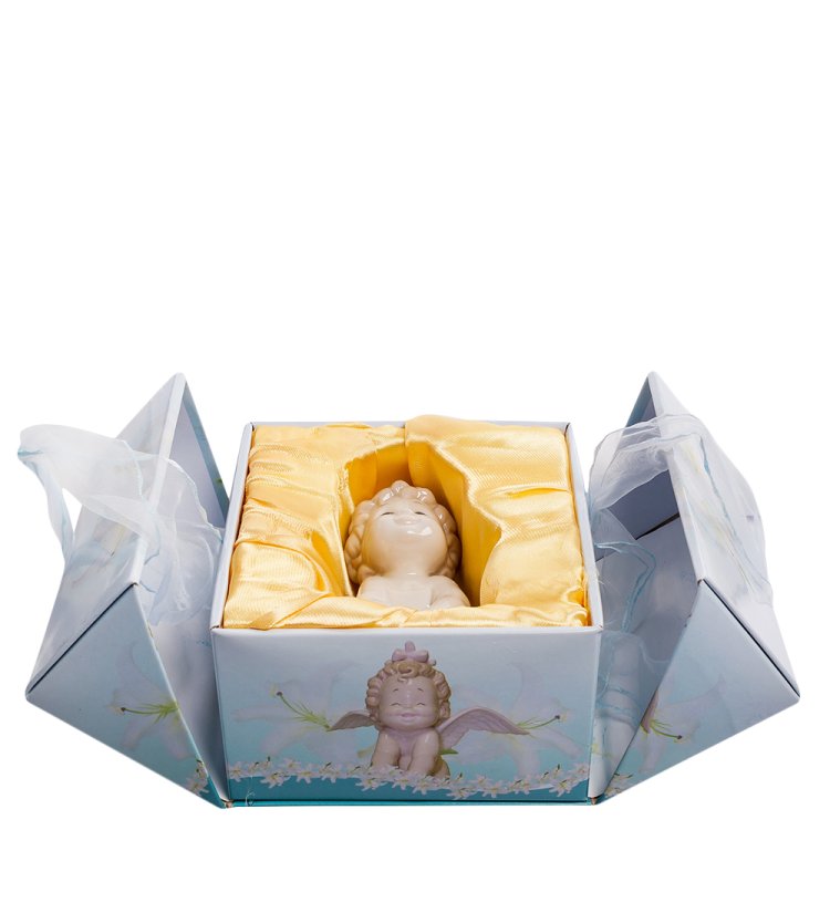 Фигурка из фарфора Милый Ангелочек Pavone JP-34/ 1, фотография в упаковке