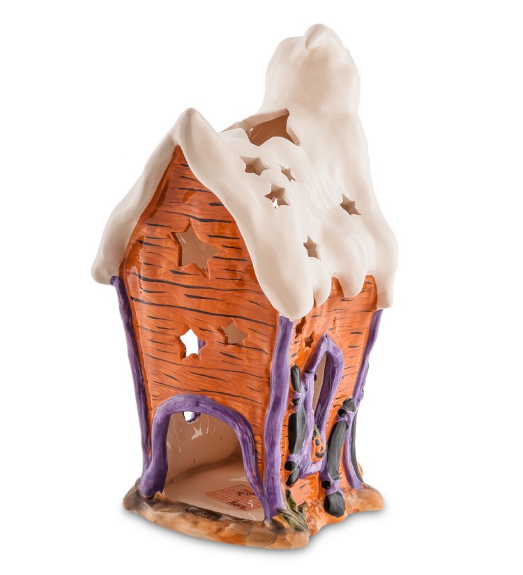 Подсвечник из фарфора Домик призраков Pavone BS-535, оборотная сторона