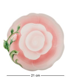 Десертная тарелка из фарфора Роза