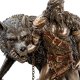 Статуэтка Тюр - бог воинской храбрости и Враг богов - Фенрир Veronese WS-921, портретный вид