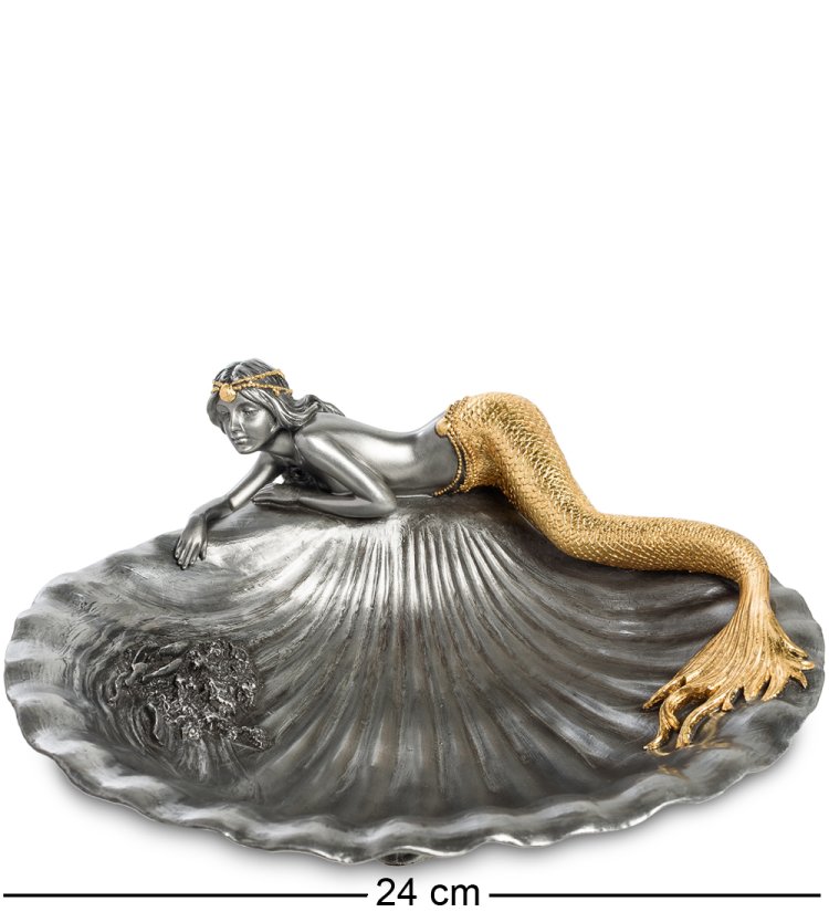 Ваза Русалка на Ракушке Veronese WS-43, вид профиль