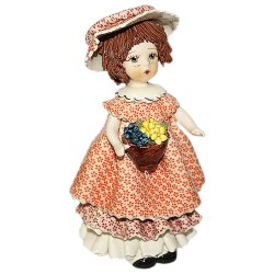 Фарфоровая статуэтка Кукла в розовом