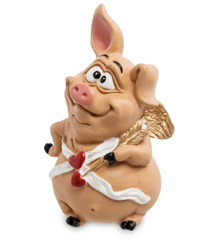 Статуэтка Свинка Амурчик The Comical World of Stratford RV-620, вид профиль