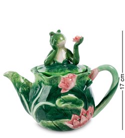 Заварочный чайник из керамики Лягушка