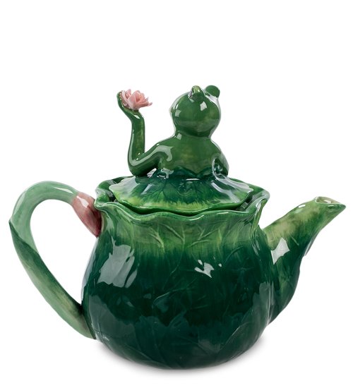 Заварочный чайник из керамики Лягушка Pavone CMS-02/ 4, оборотная сторона