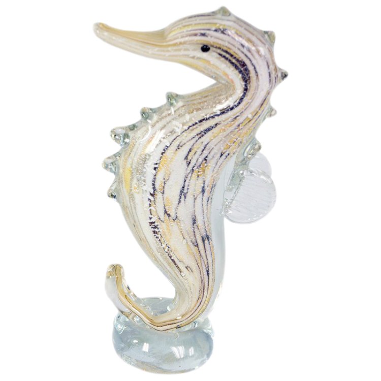 Статуэтка из Муранского стекла Морской конек на камне