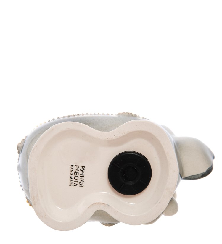 Копилка цветной Слон Золотая гжель ГЛ-666, фотография снизу