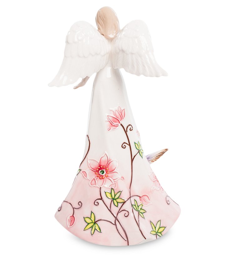 Статуэтка из фарфора Девушка ангел с бабочкой Pavone JP-764 /8, фотография со спины
